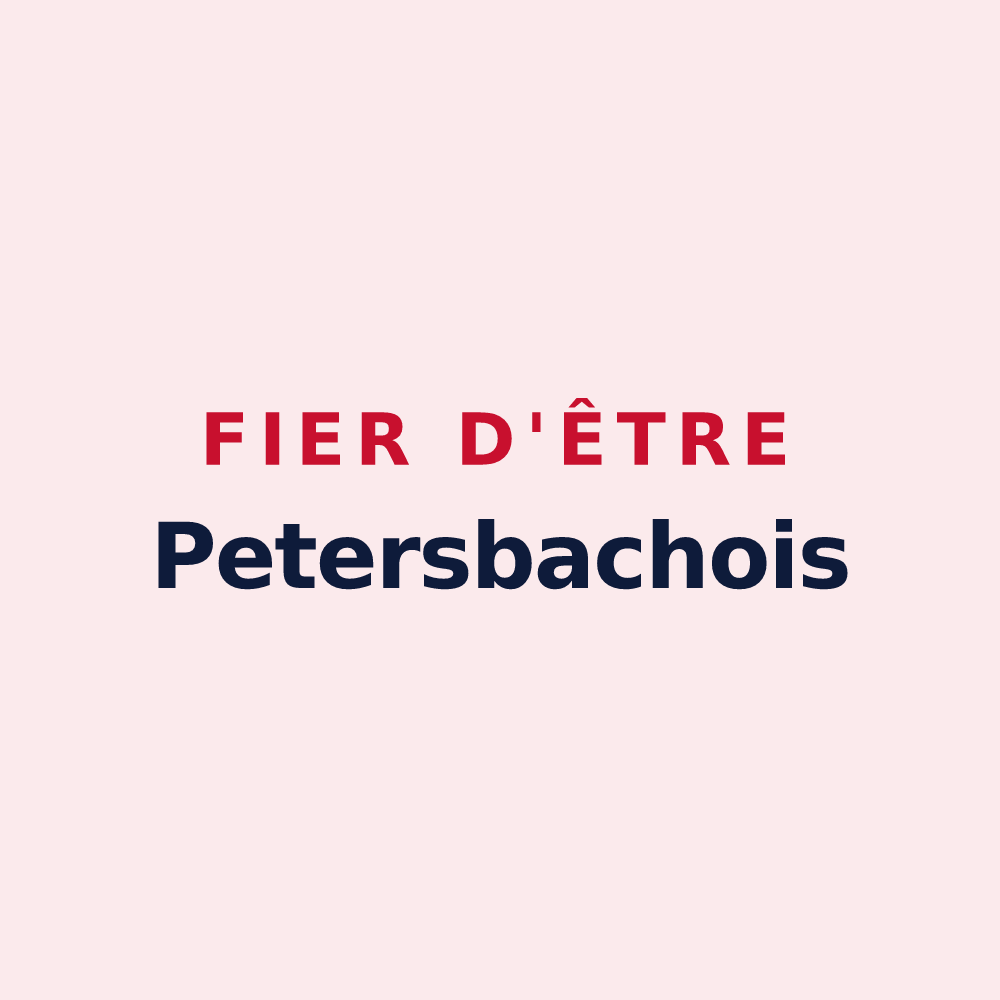 Magnet « Fier d'être Petersbachois » — design pour Petersbach