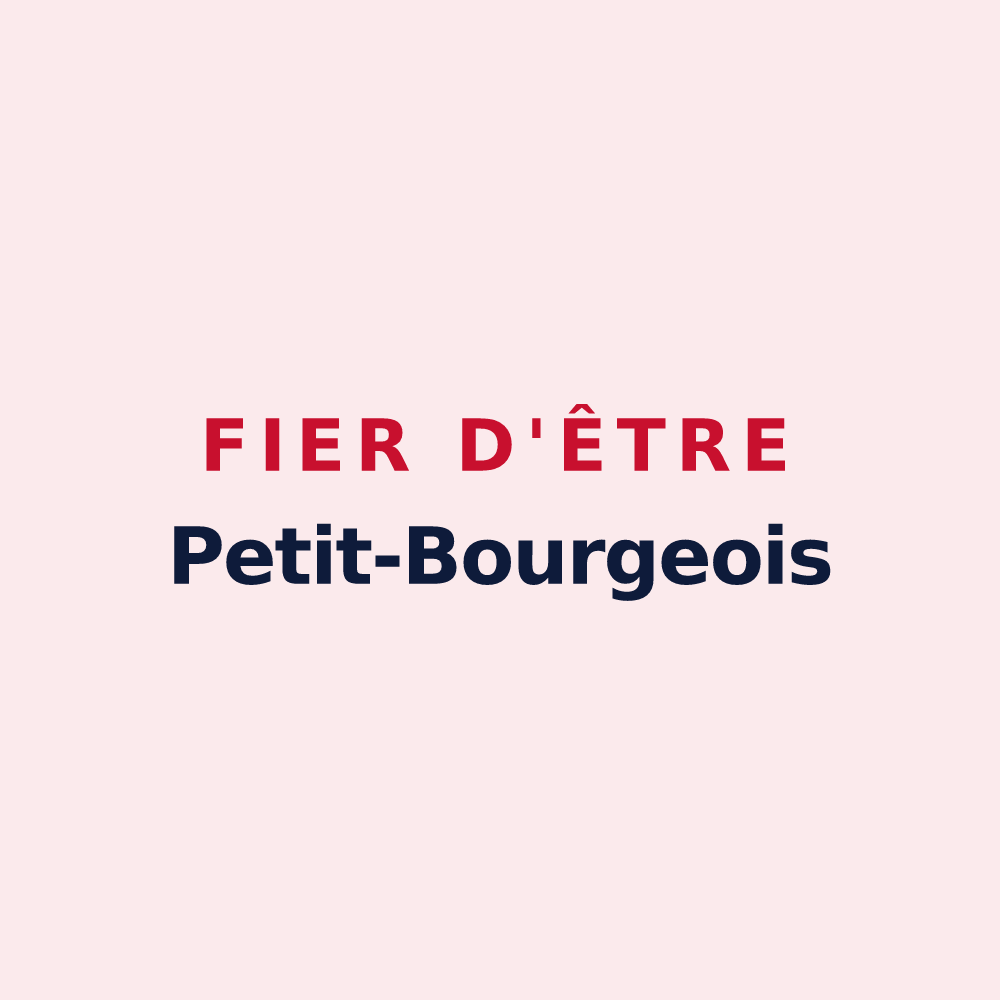 Magnet « Fier d'être Petit-Bourgeois » — design pour Petit-Bourg