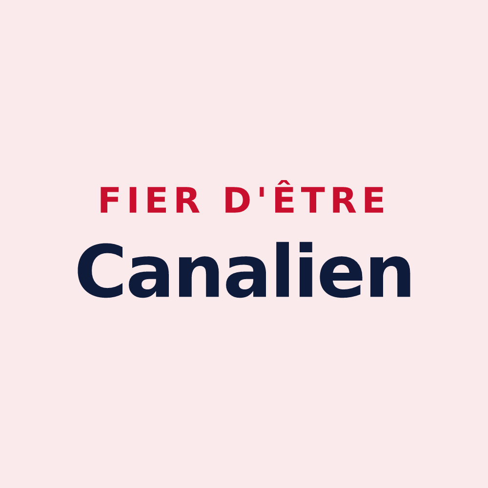Magnet « Fier d'être Canalien » — design pour Petit-Canal