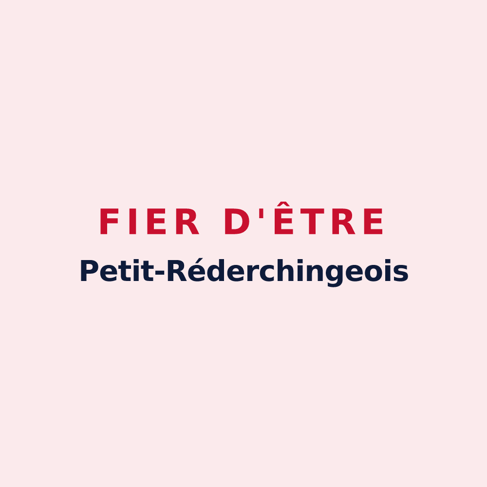 Magnet « Fier d'être Petit-Réderchingeois » — design pour Petit-Réderching