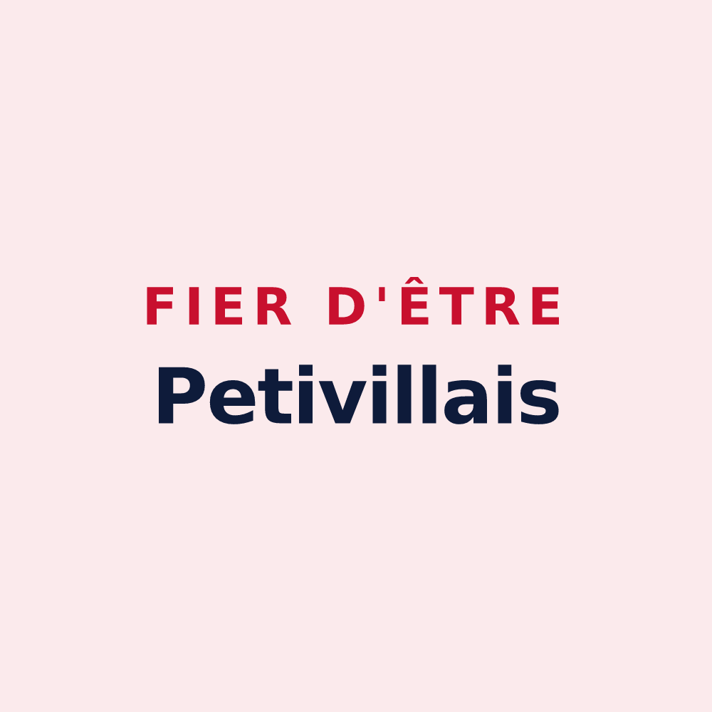 Magnet « Fier d'être Petivillais » — design pour Petiville