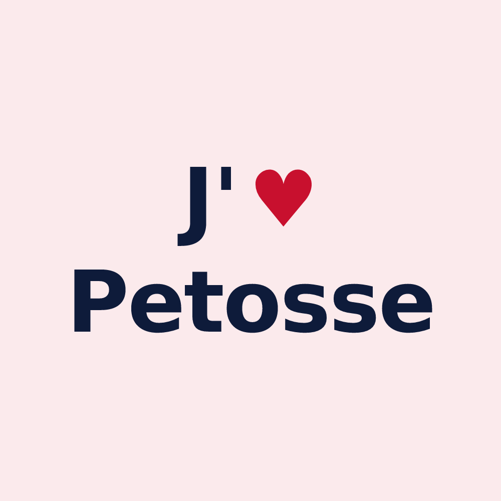 Magnet personnalisé Petosse — design J'aime Petosse