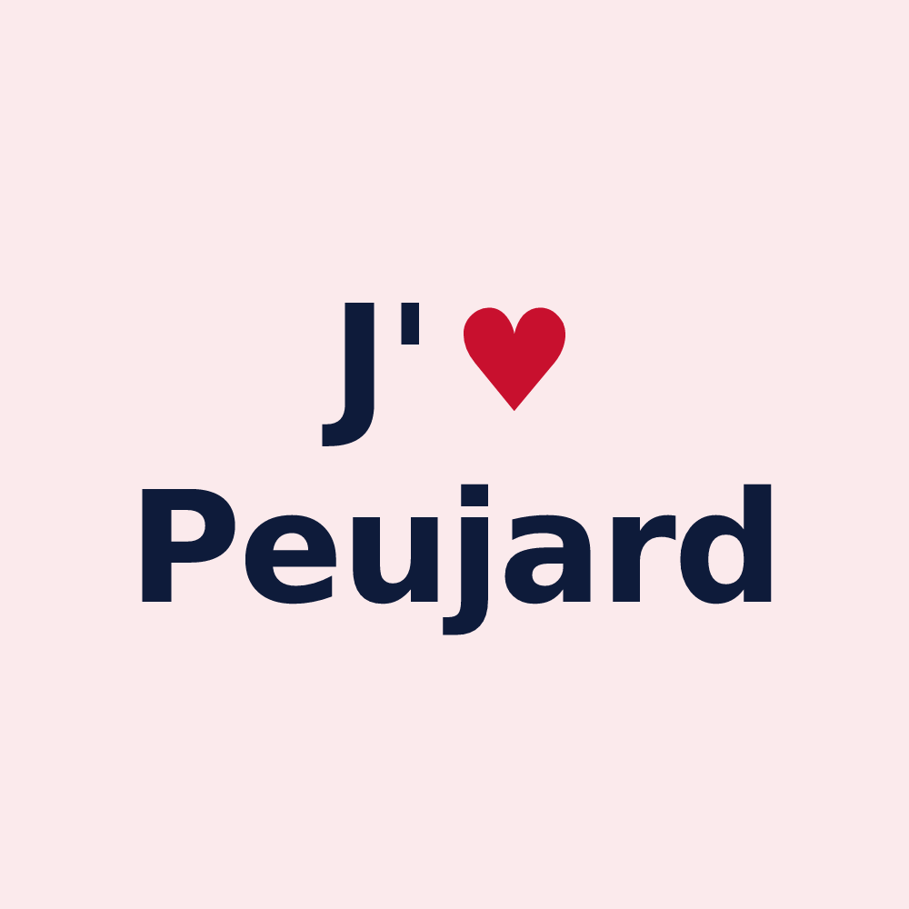 Magnet personnalisé Peujard — design J'aime Peujard