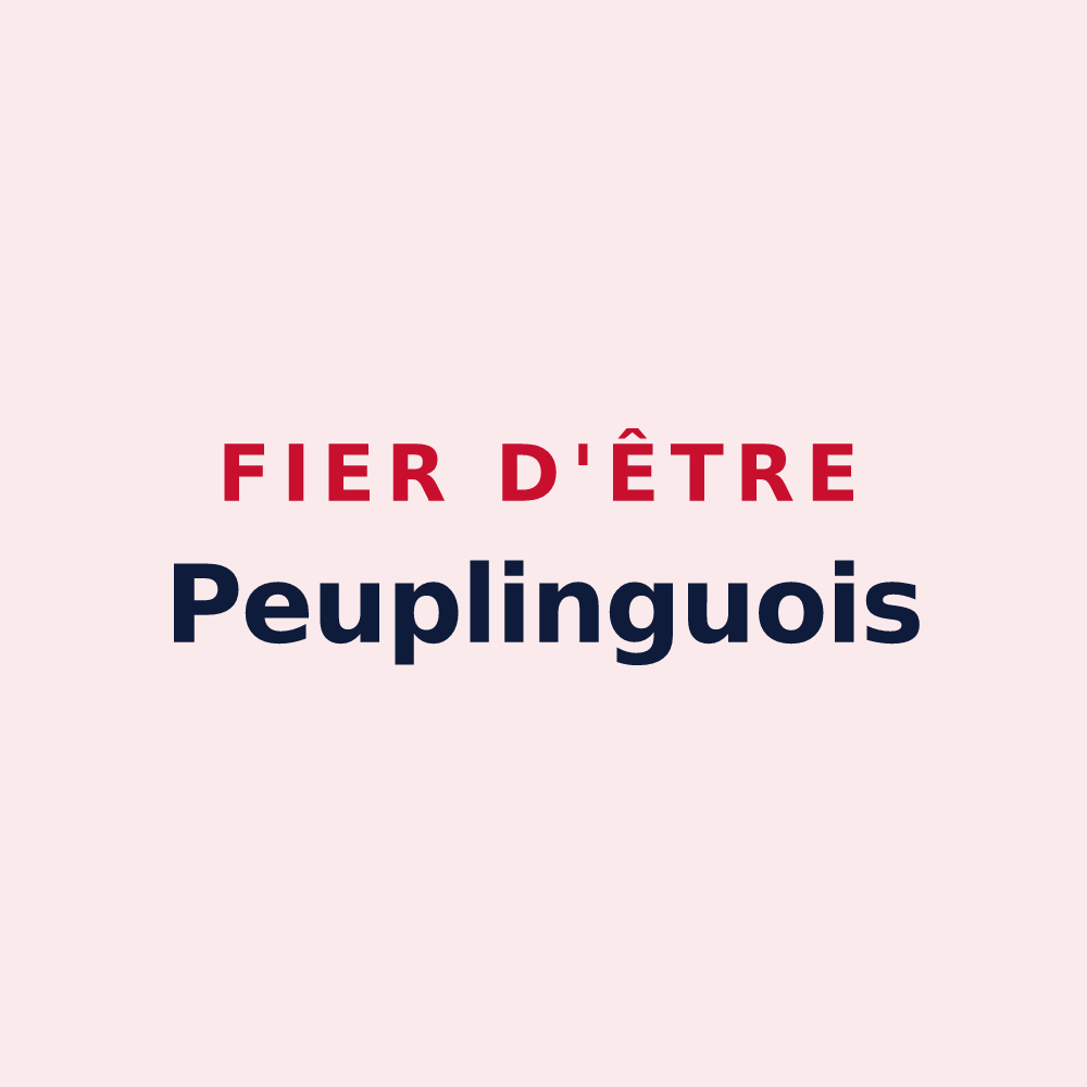 Magnet « Fier d'être Peuplinguois » — design pour Peuplingues