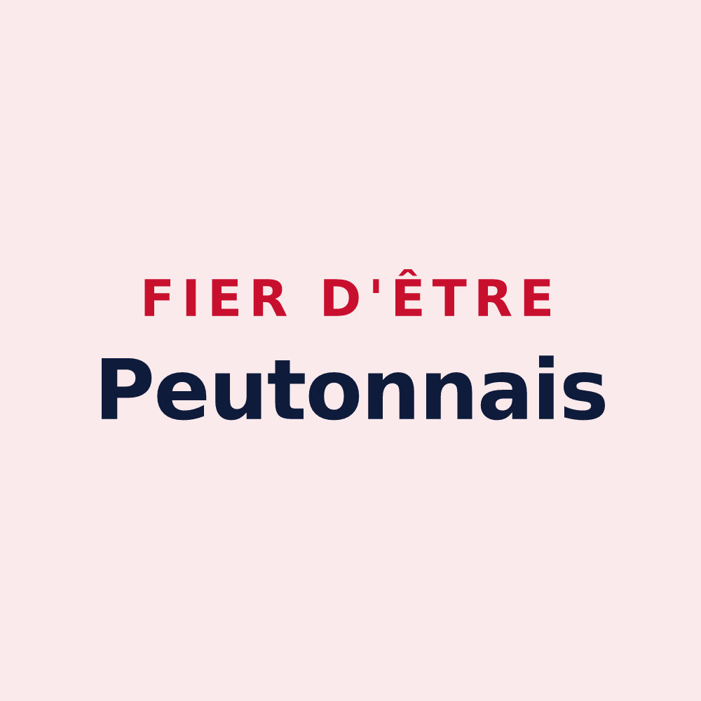 Magnet « Fier d'être Peutonnais » — design pour Peuton