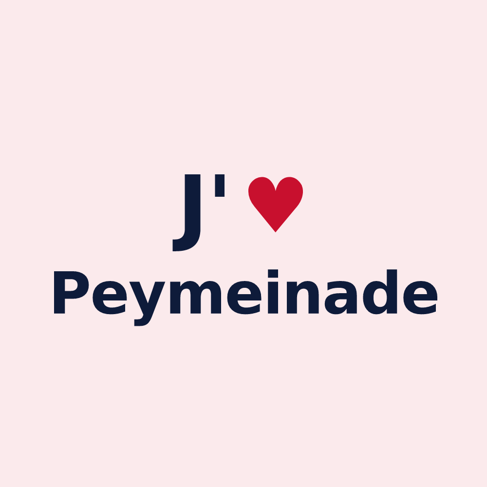 Magnet personnalisé Peymeinade — design J'aime Peymeinade