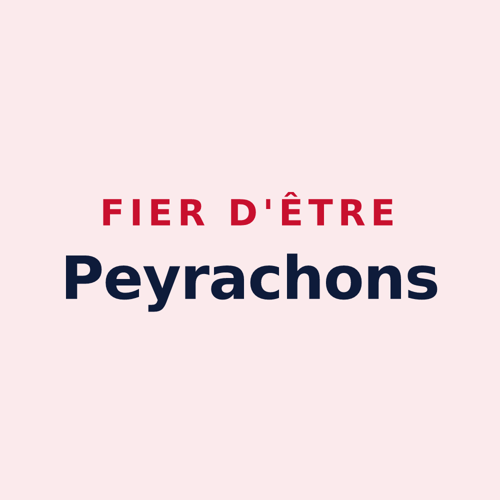 Magnet « Fier d'être Peyrachons » — design pour Peyrat-de-Bellac