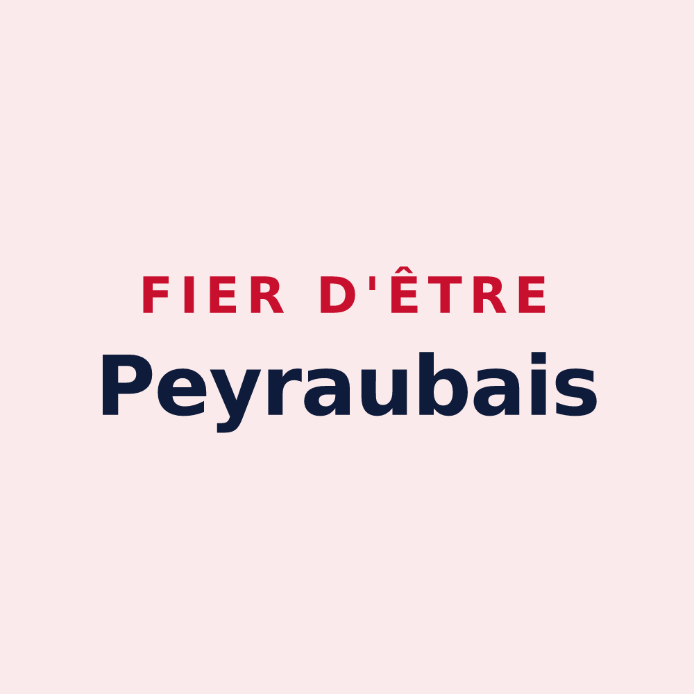 Magnet « Fier d'être Peyraubais » — design pour Peyraube