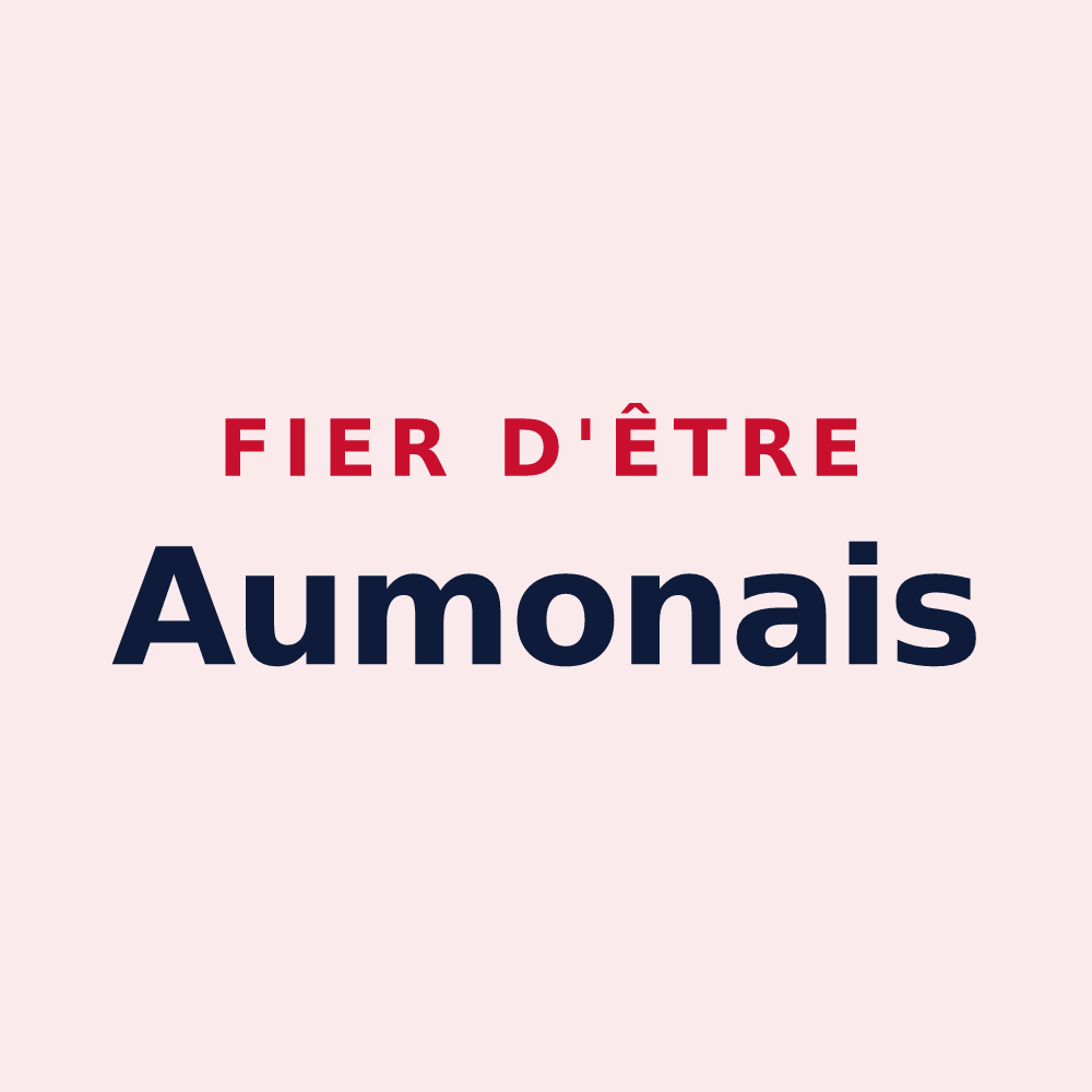 Magnet « Fier d'être Aumonais » — design pour Peyre en Aubrac