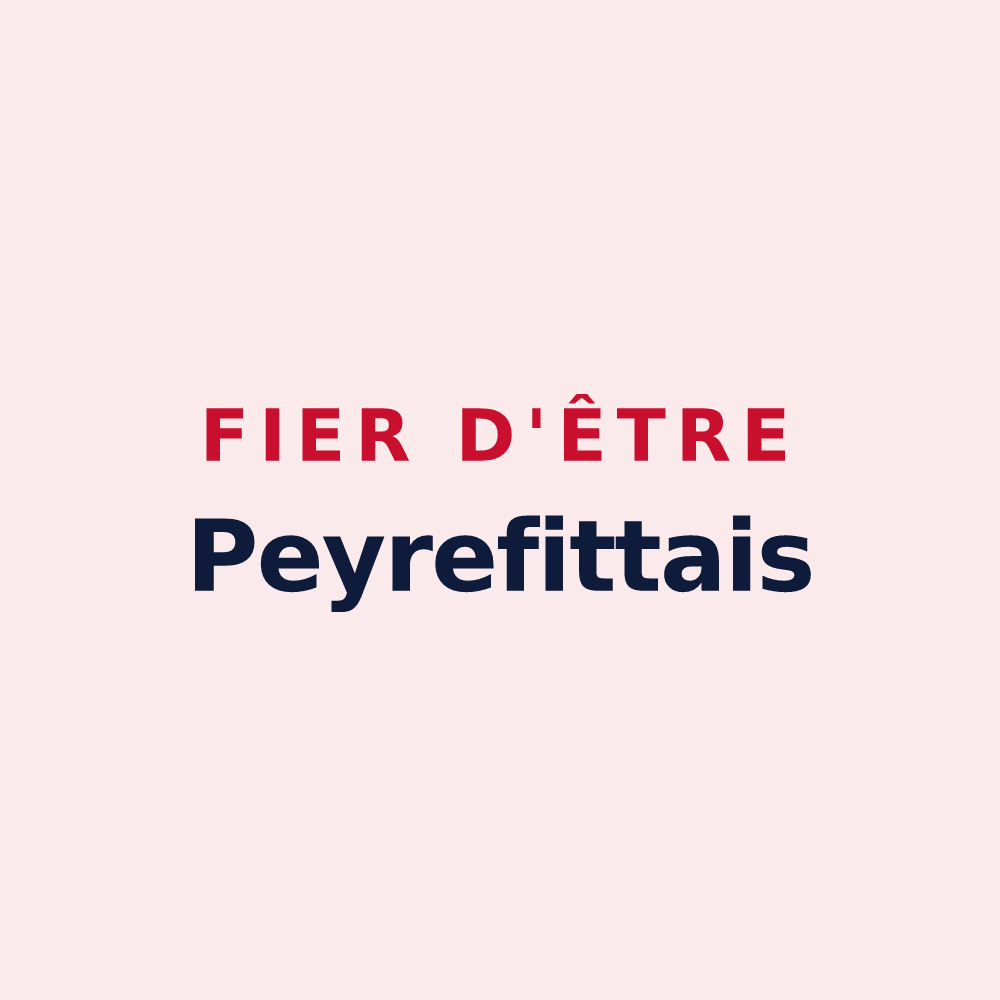 Magnet « Fier d'être Peyrefittais » — design pour Peyrefitte-sur-l'Hers