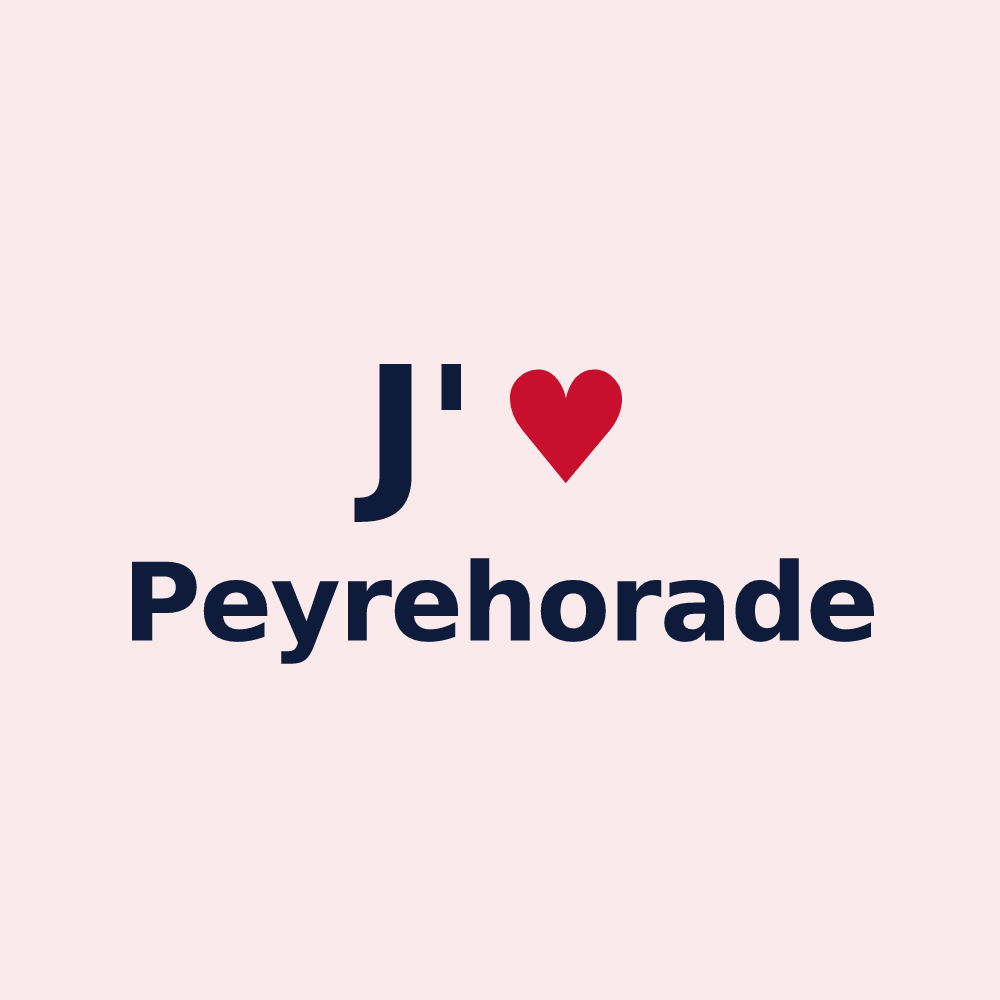 Magnet personnalisé Peyrehorade — design J'aime Peyrehorade