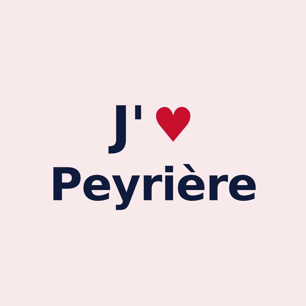 Magnet personnalisé Peyrière — design J'aime Peyrière
