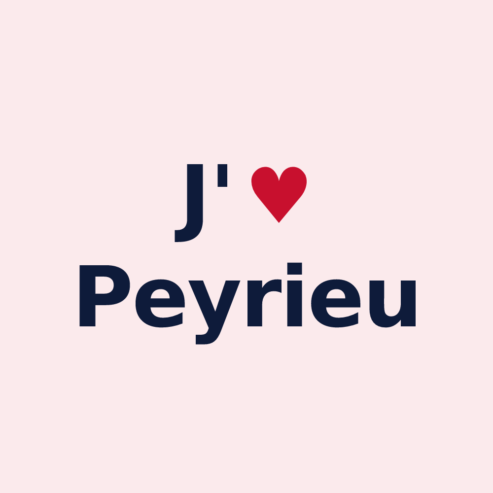 Magnet personnalisé Peyrieu — design J'aime Peyrieu