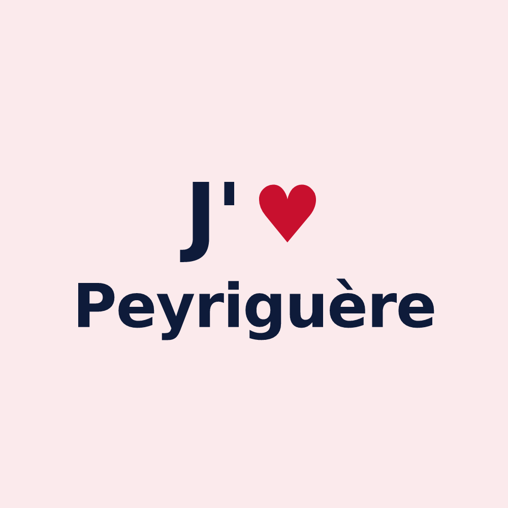 Magnet personnalisé Peyriguère — design J'aime Peyriguère
