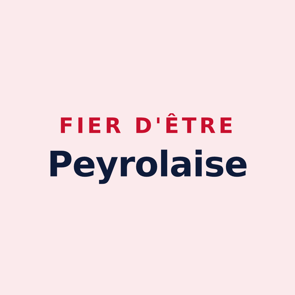 Magnet « Fier d'être Peyrolaise » — design pour Peyrole