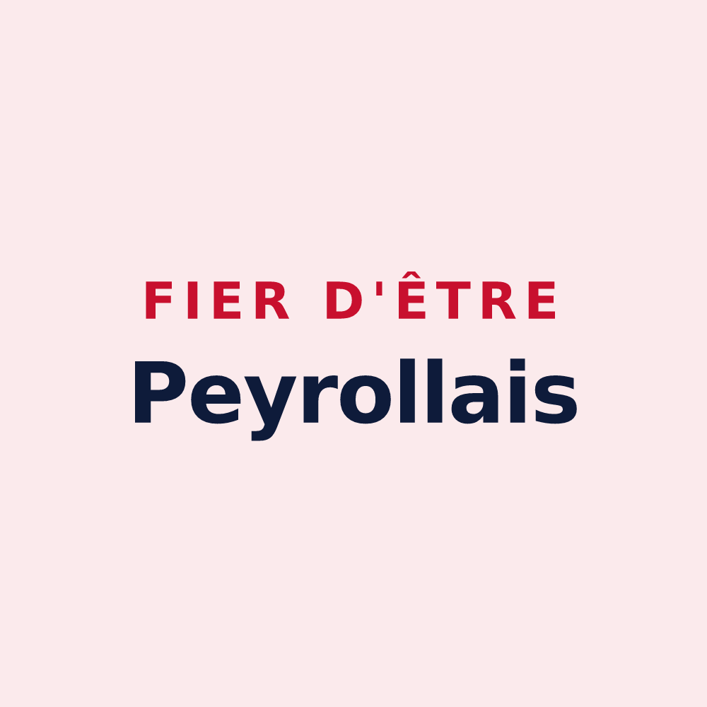 Magnet « Fier d'être Peyrollais » — design pour Peyrolles