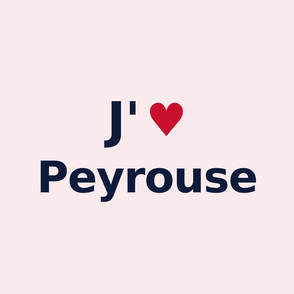 Magnet personnalisé Peyrouse — design J'aime Peyrouse