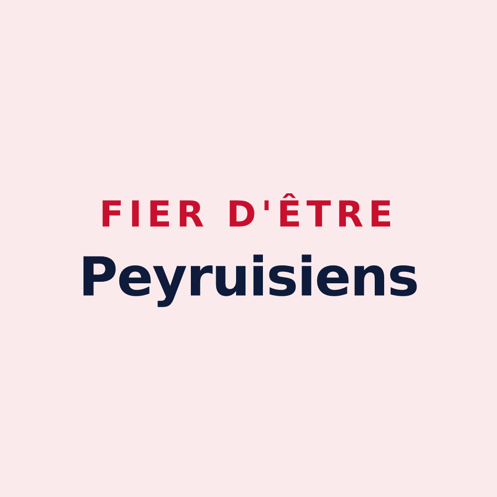 Magnet « Fier d'être Peyruisiens » — design pour Peyruis