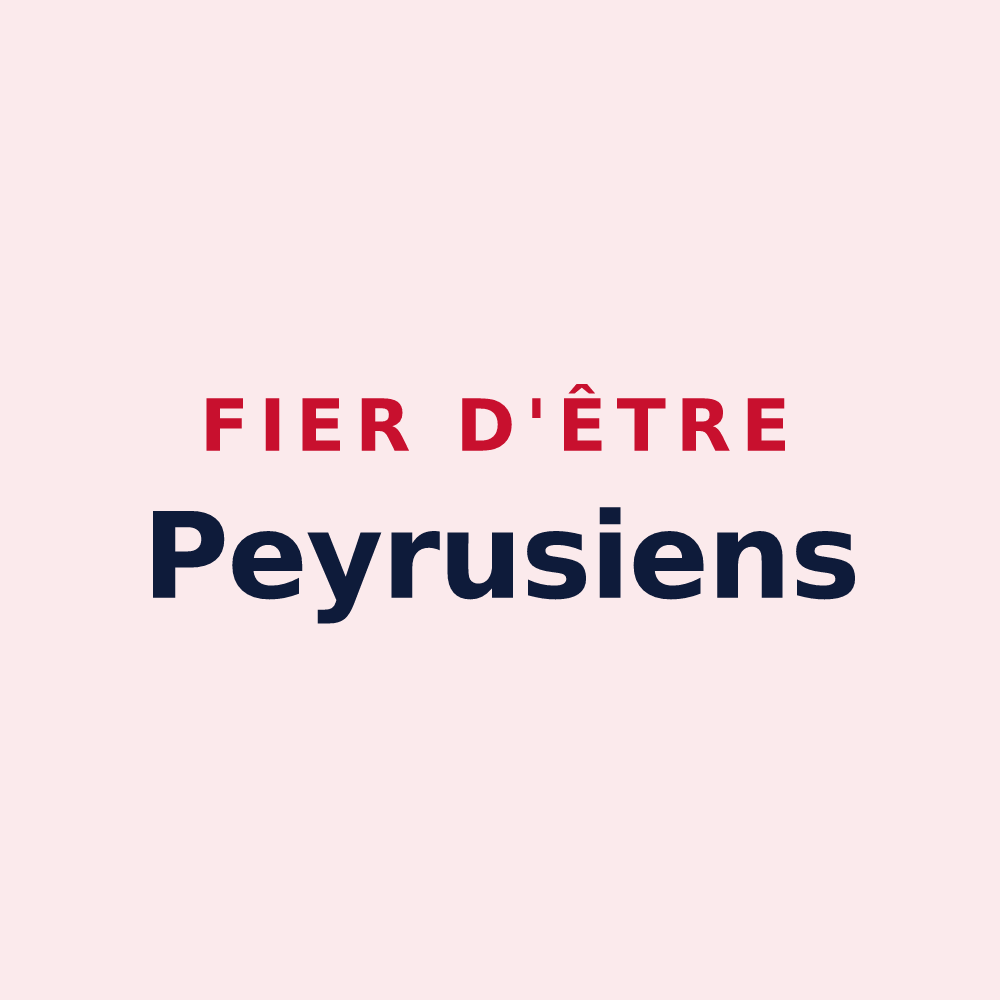 Magnet « Fier d'être Peyrusiens » — design pour Peyrus