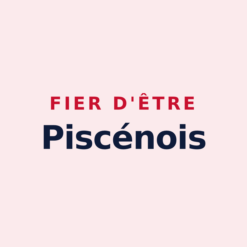 Magnet « Fier d'être Piscénois » — design pour Pézenas