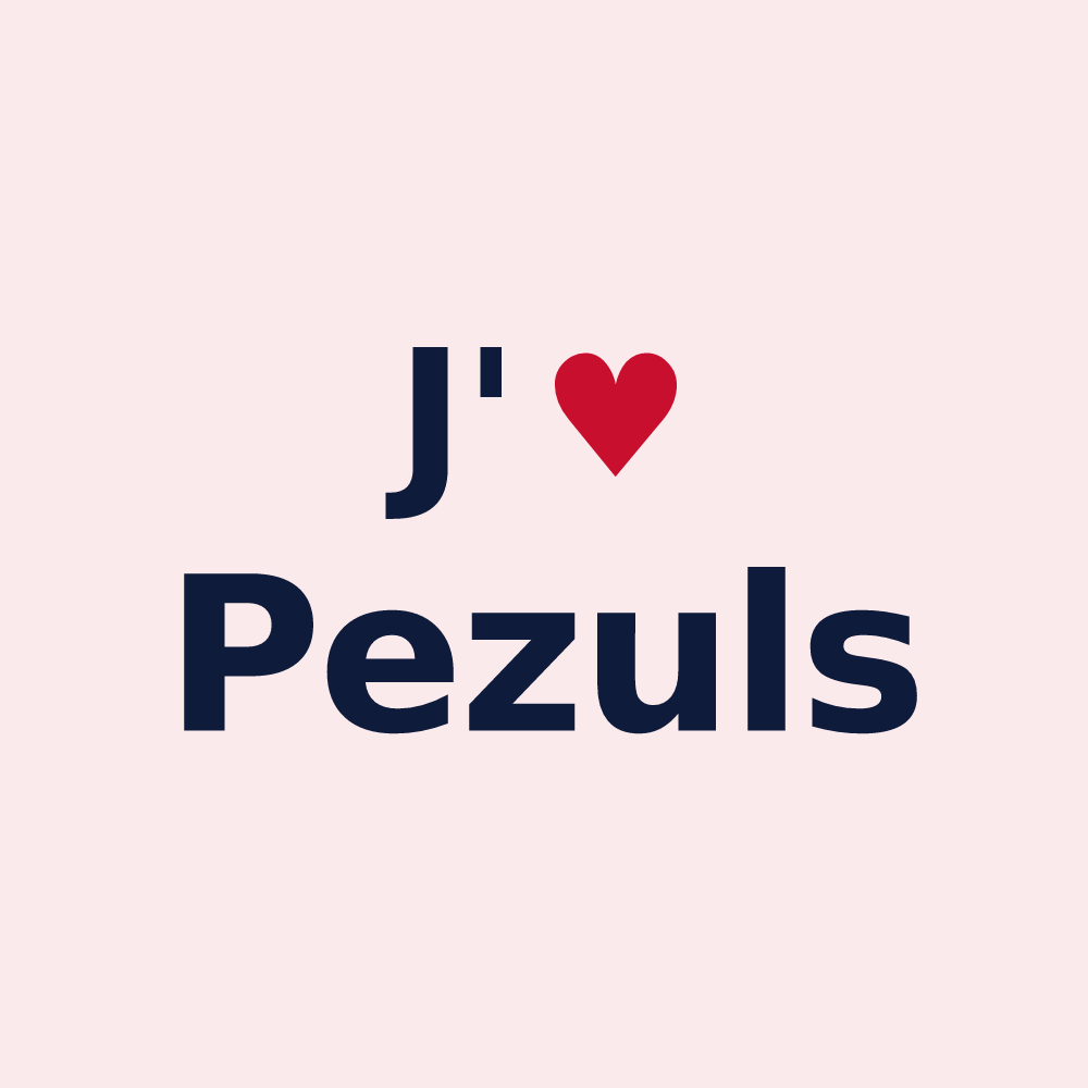 Magnet personnalisé Pezuls — design J'aime Pezuls