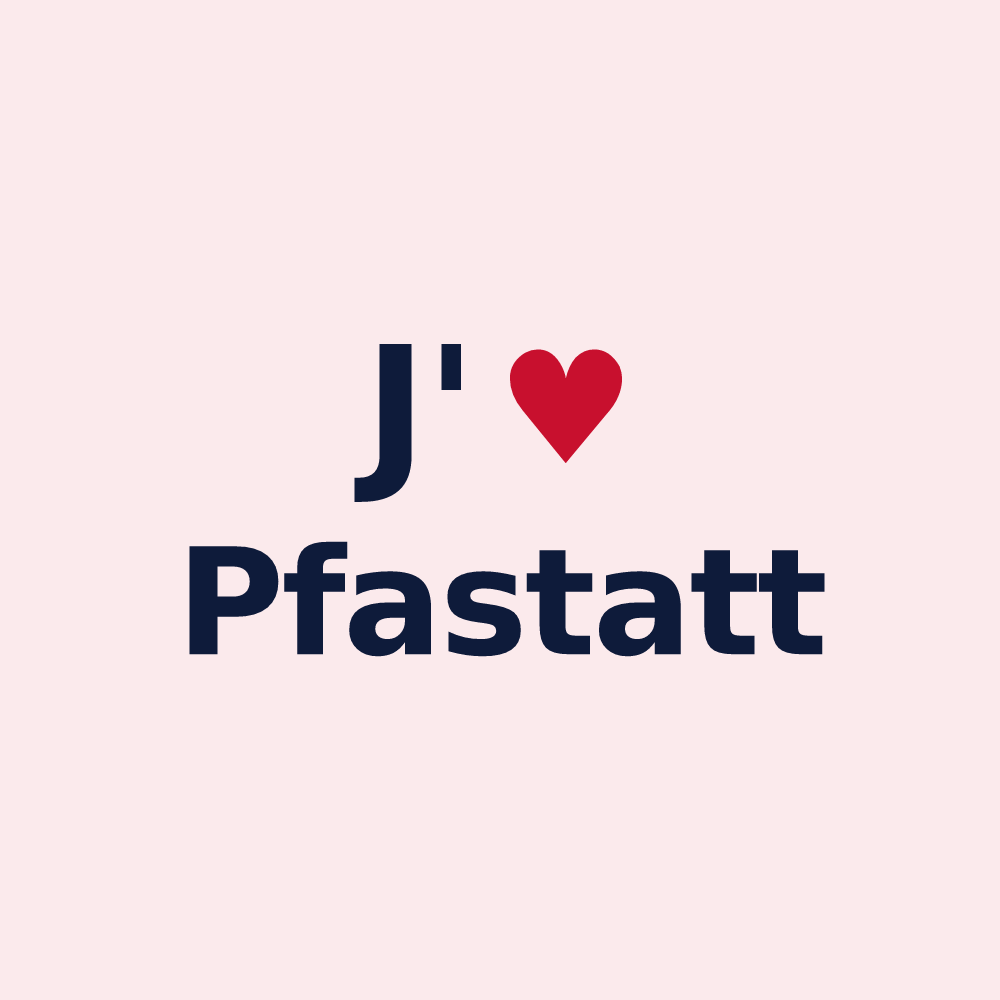 Magnet personnalisé Pfastatt — design J'aime Pfastatt