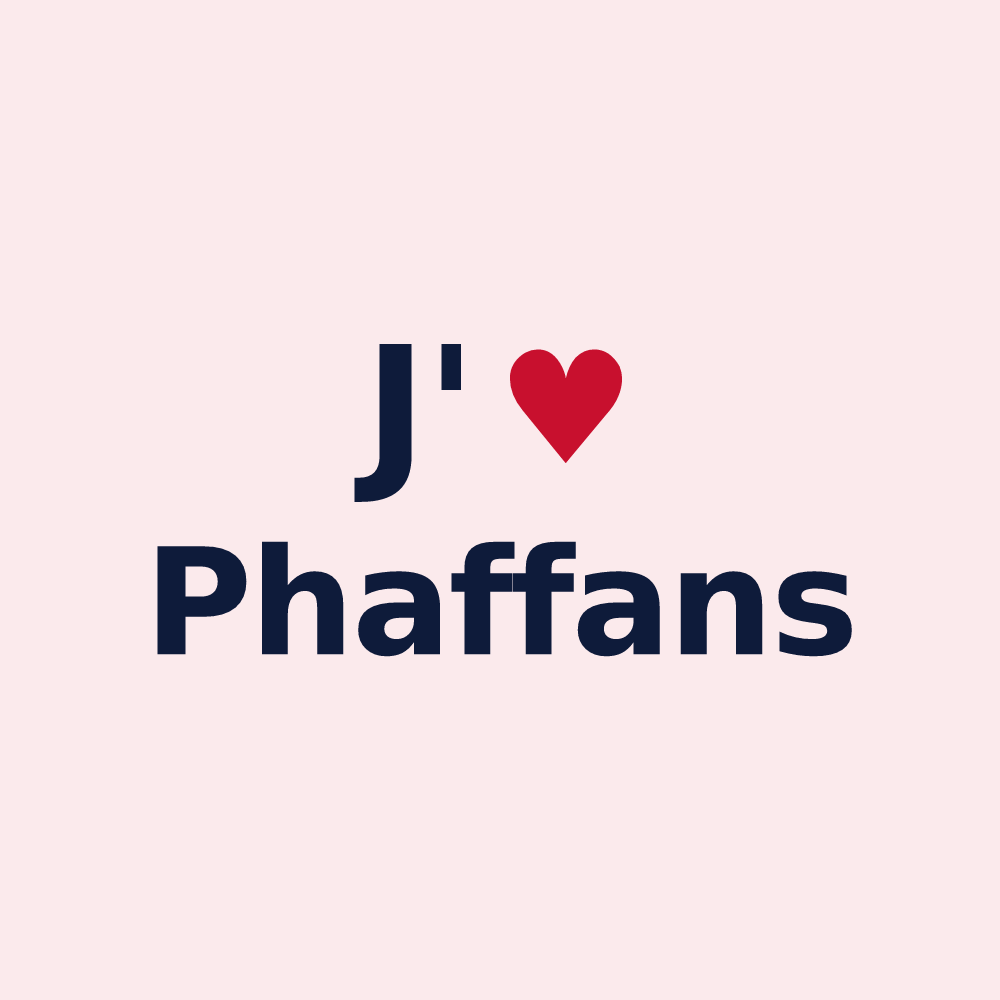 Magnet personnalisé Phaffans — design J'aime Phaffans