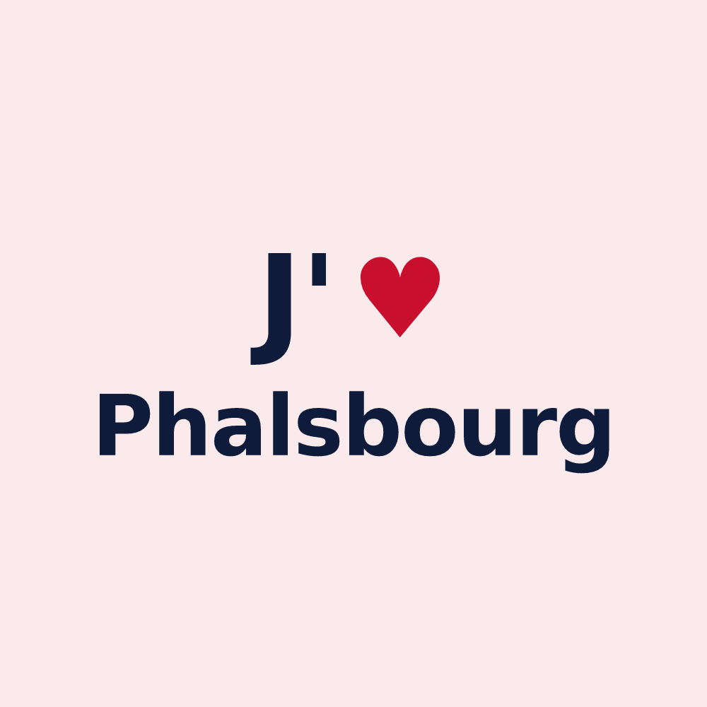 Magnet personnalisé Phalsbourg — design J'aime Phalsbourg