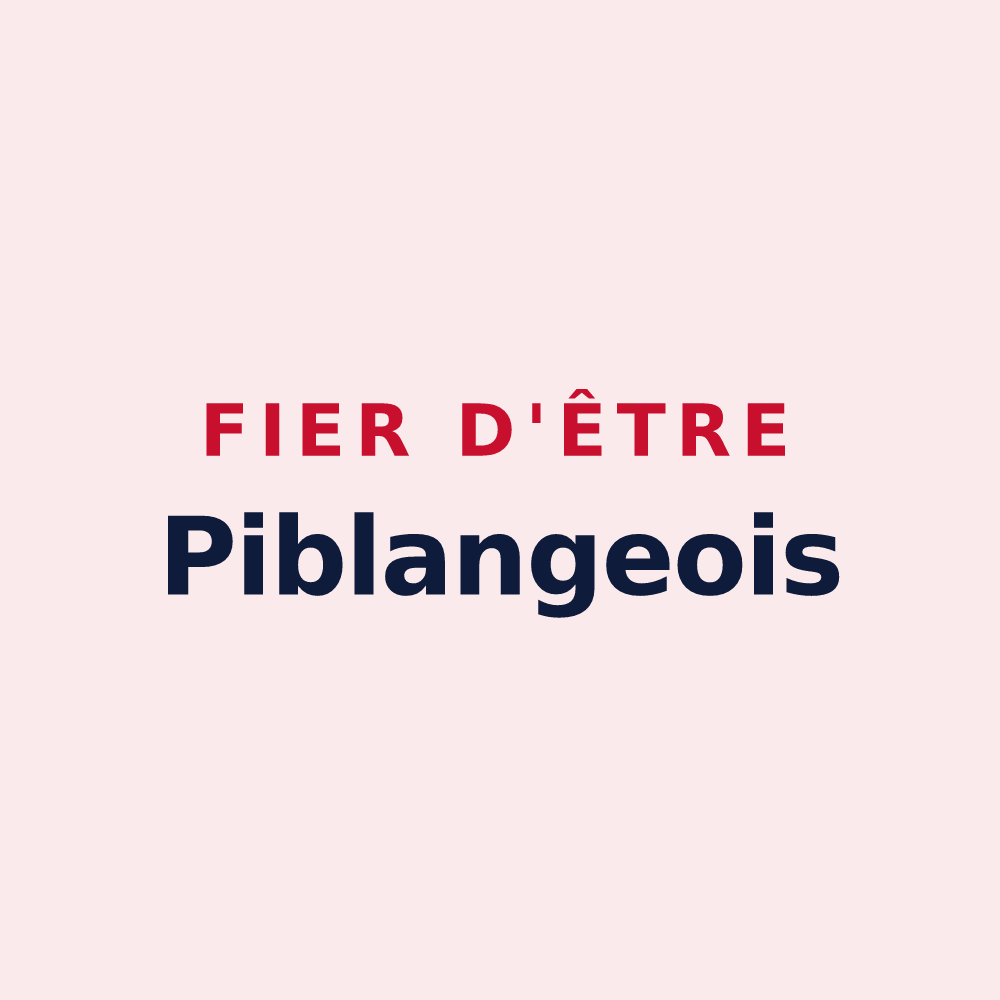 Magnet « Fier d'être Piblangeois » — design pour Piblange
