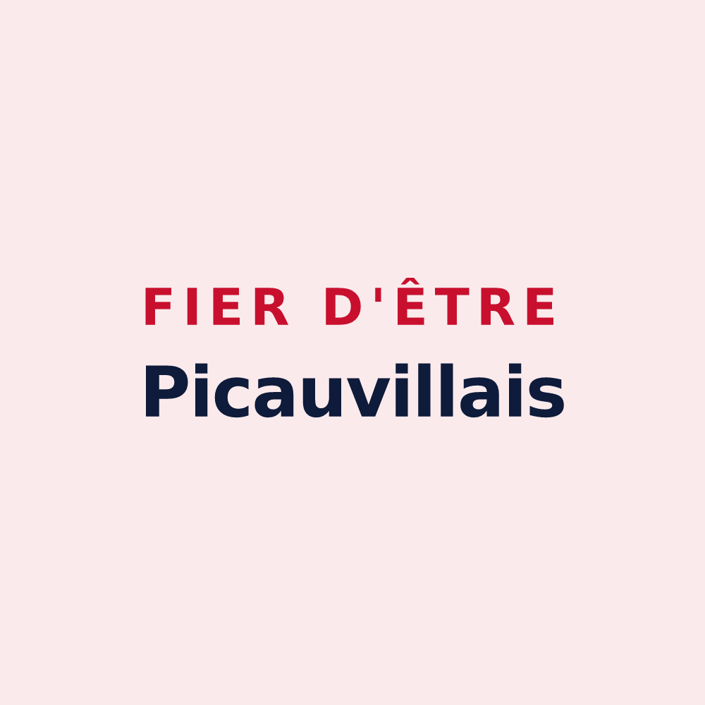 Magnet « Fier d'être Picauvillais » — design pour Picauville