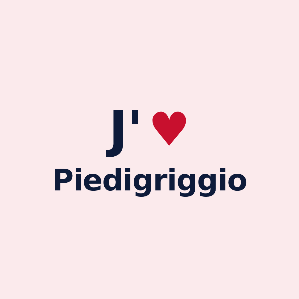 Magnet personnalisé Piedigriggio — design J'aime Piedigriggio