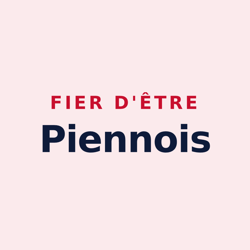 Magnet « Fier d'être Piennois » — design pour Piennes