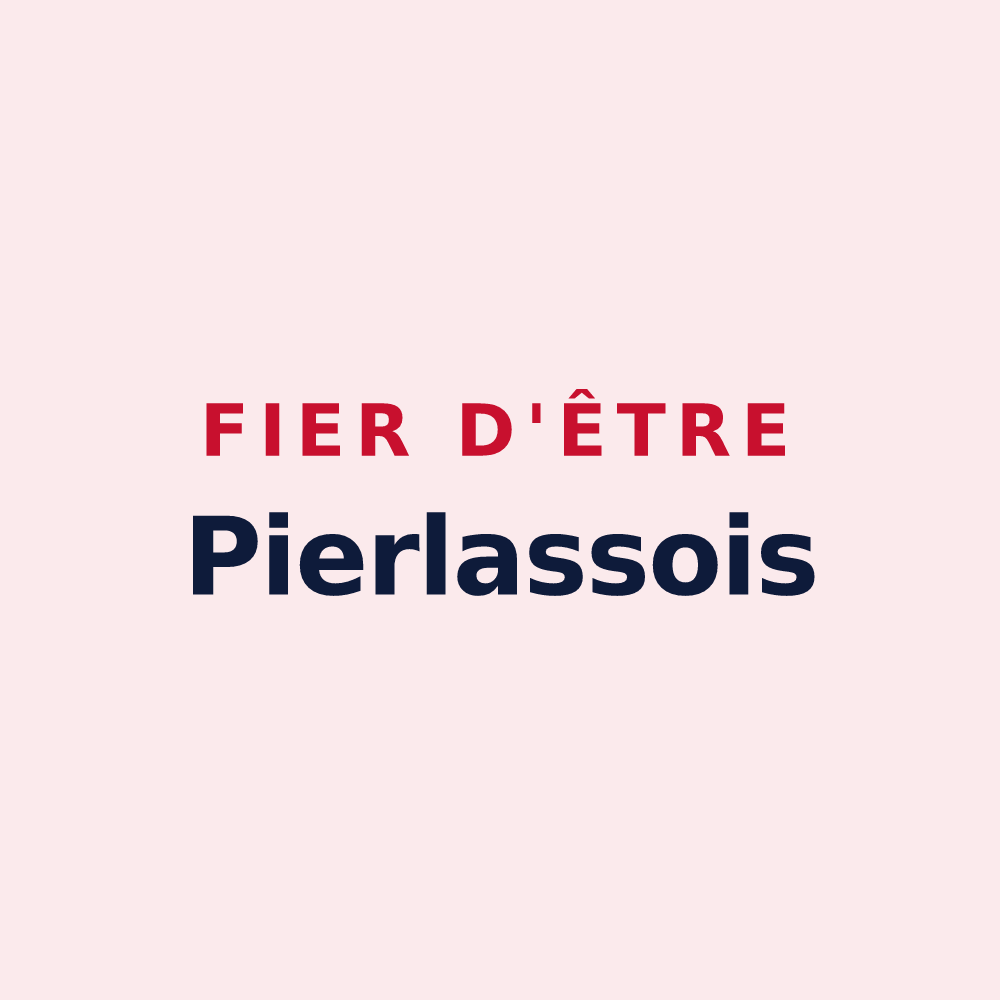 Magnet « Fier d'être Pierlassois » — design pour Pierlas