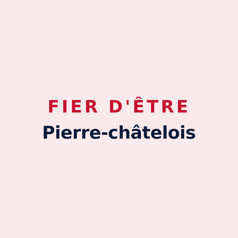 Magnet « Fier d'être Pierre-châtelois » — design pour Pierre-Châtel
