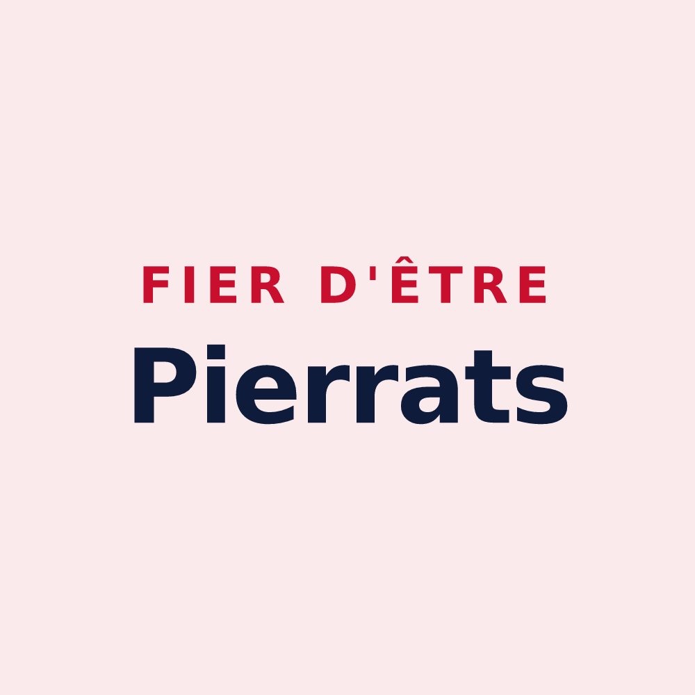 Magnet « Fier d'être Pierrats » — design pour Pierre-la-Treiche