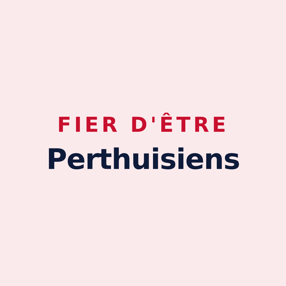 Magnet « Fier d'être Perthuisiens » — design pour Pierre-Perthuis