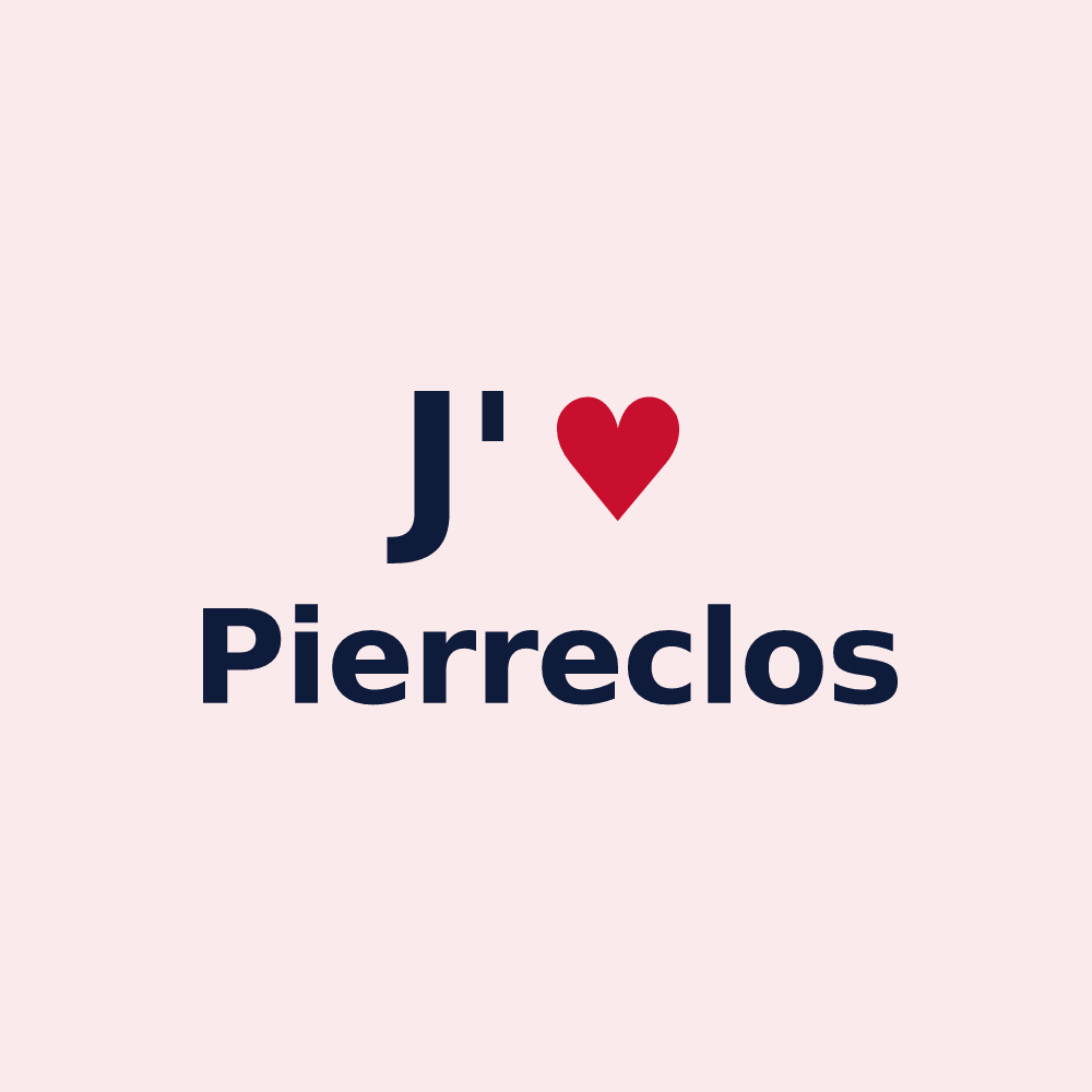 Magnet personnalisé Pierreclos — design « J'aime Pierreclos » imprimé sur le magnet