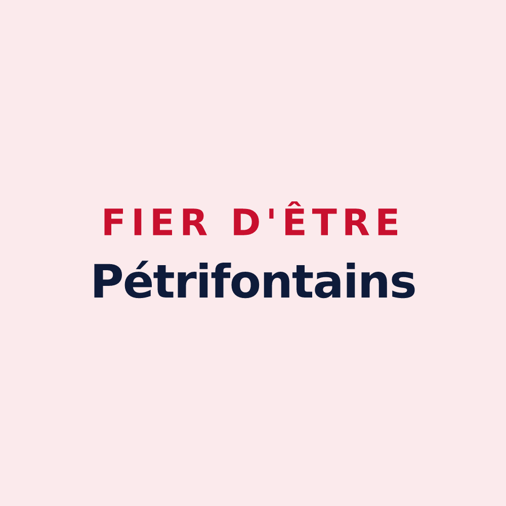 Magnet « Fier d'être Pétrifontains » — design pour Pierrefonds