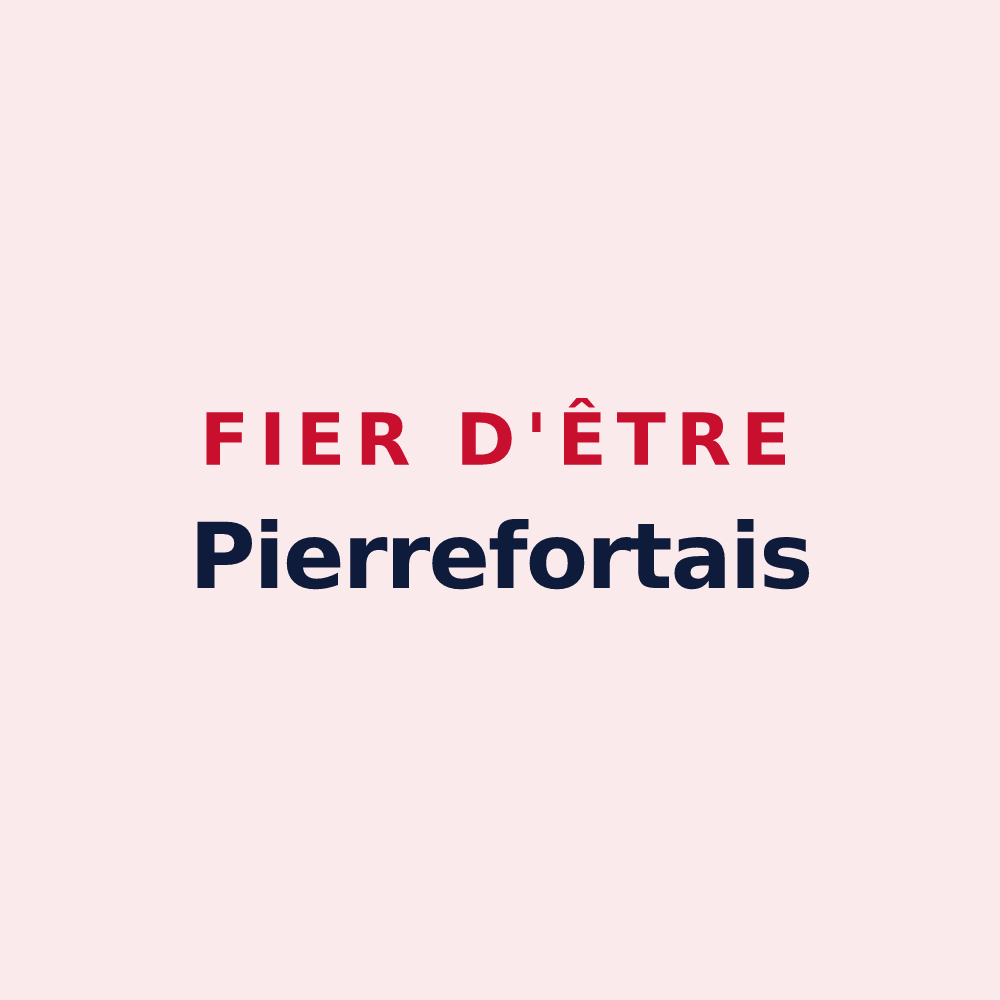 Magnet « Fier d'être Pierrefortais » — design pour Pierrefort