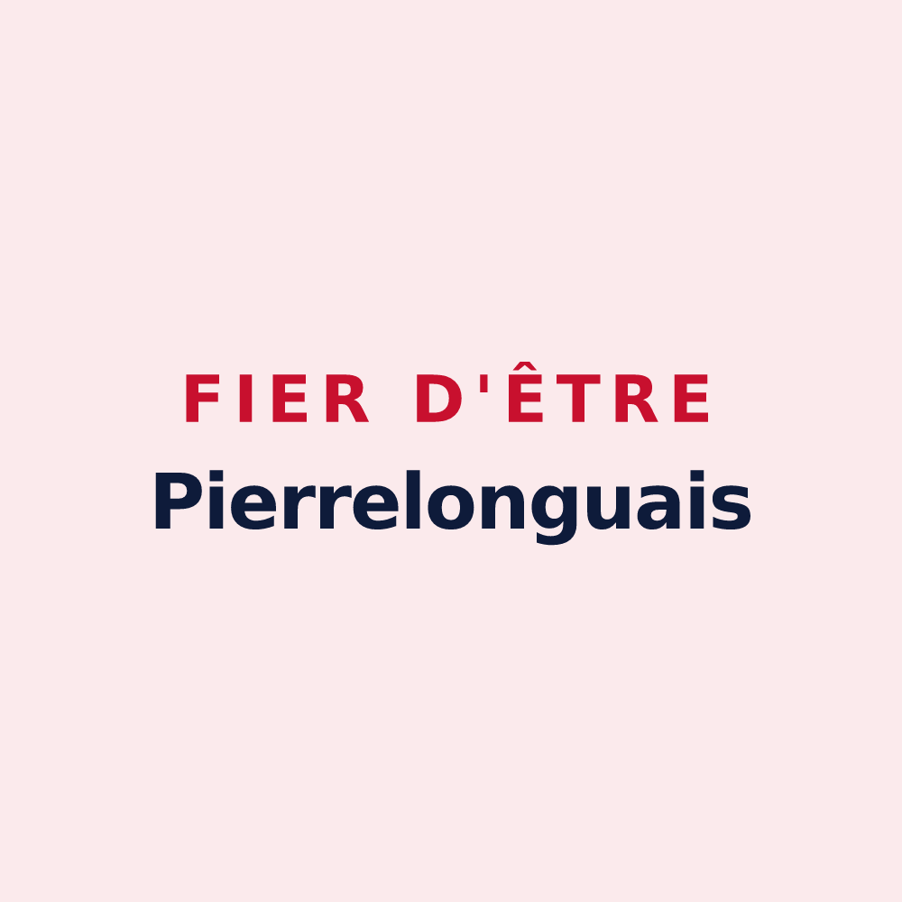 Magnet « Fier d'être Pierrelonguais » — design pour Pierrelongue