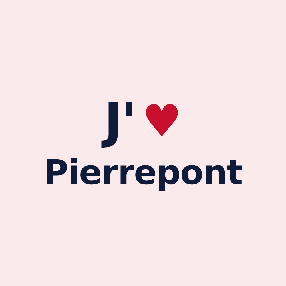 Magnet personnalisé Pierrepont — design J'aime Pierrepont