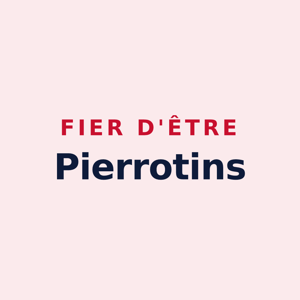 Magnet « Fier d'être Pierrotins » — design pour Pierres