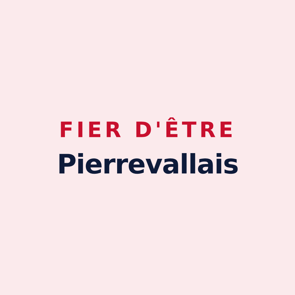 Magnet « Fier d'être Pierrevallais » — design pour Pierreval