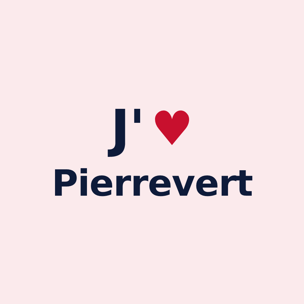 Magnet personnalisé Pierrevert — design J'aime Pierrevert