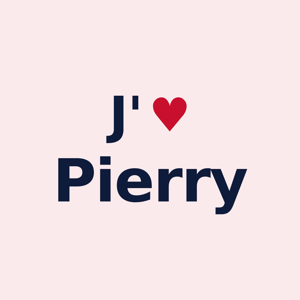 Magnet personnalisé Pierry — design J'aime Pierry