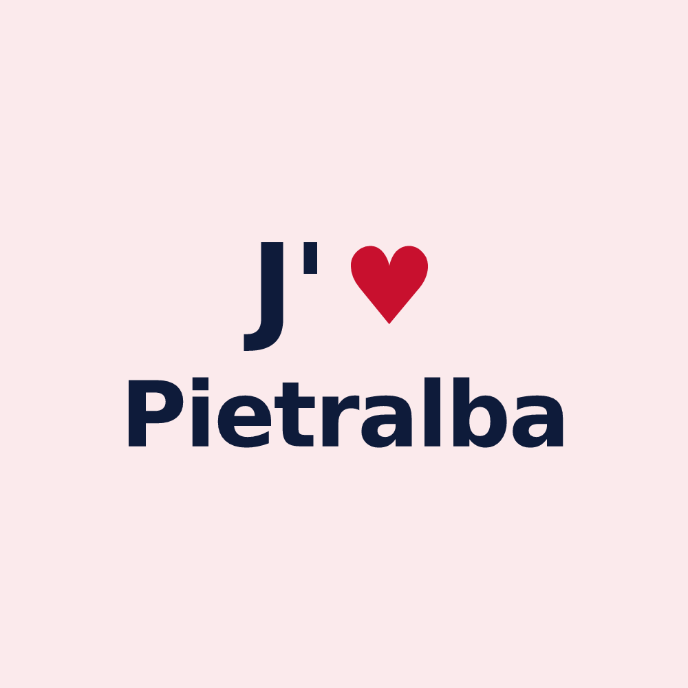 Magnet personnalisé Pietralba — design J'aime Pietralba
