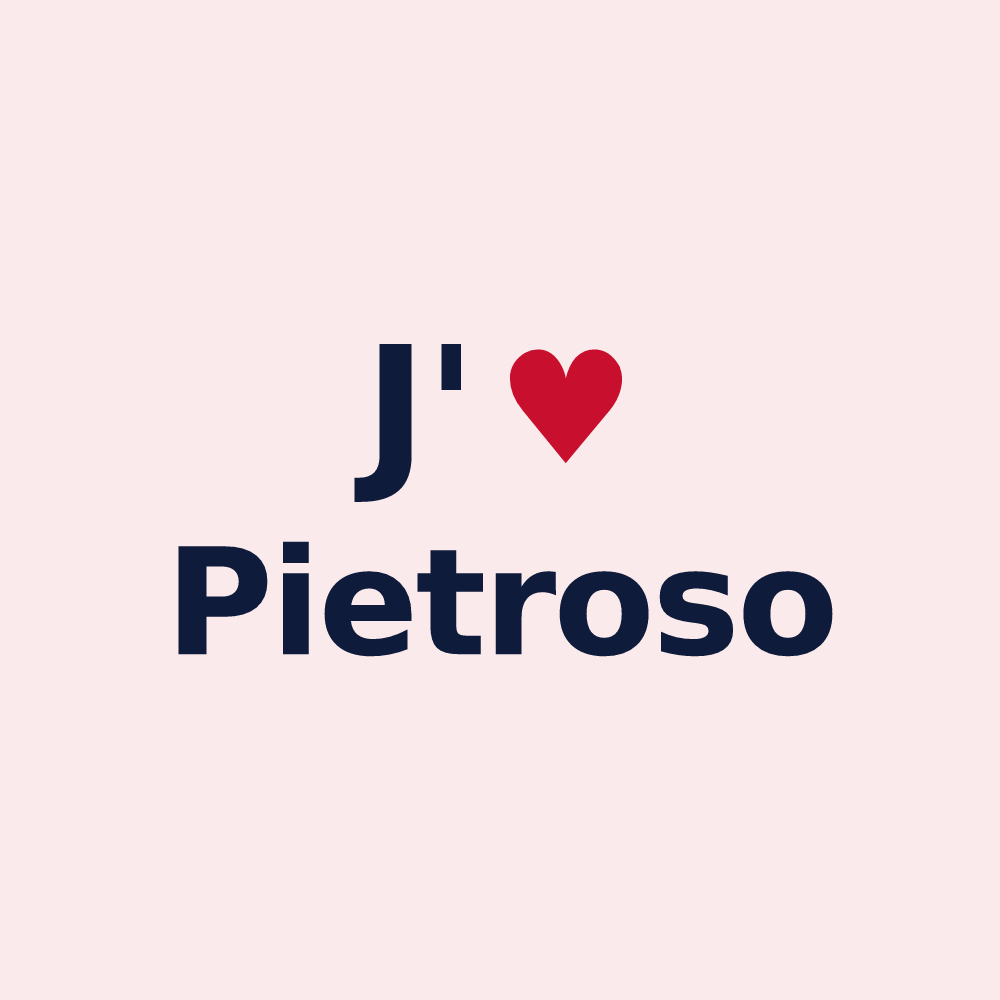 Magnet personnalisé Pietroso — design J'aime Pietroso