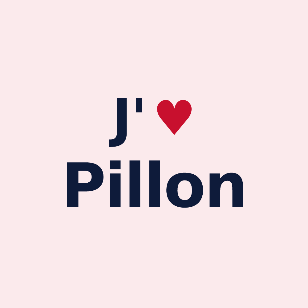 Magnet personnalisé Pillon — design J'aime Pillon