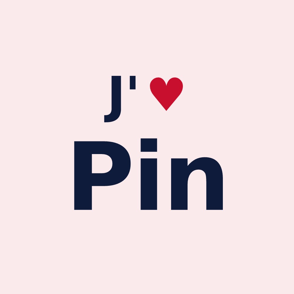 Magnet personnalisé Pin — design J'aime Pin