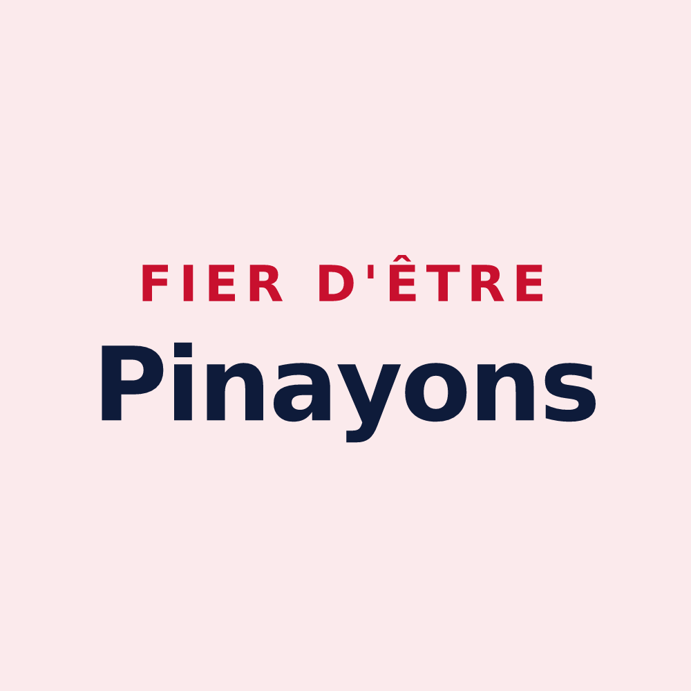 Magnet « Fier d'être Pinayons » — design pour Pinay